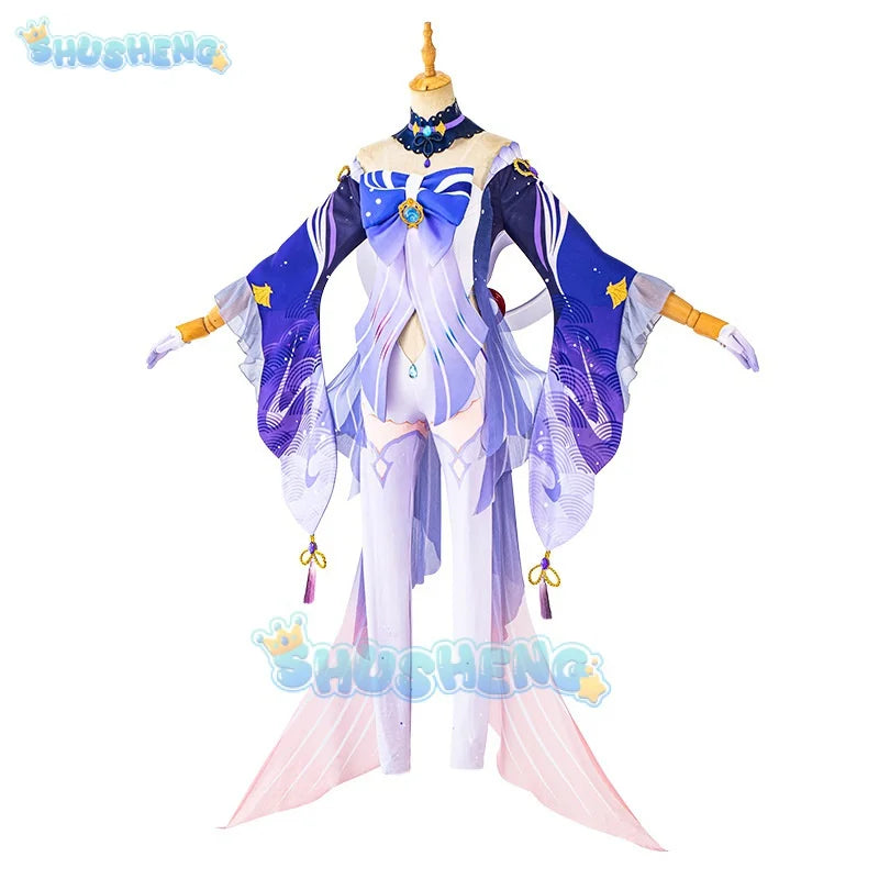 Genshin Impact Sangonomiya Kokomi Cosplay Costume Sexy Women Halloween Party Fancy Dress