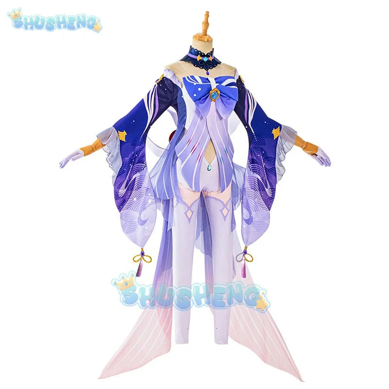 Genshin Impact Sangonomiya Kokomi Cosplay Costume Sexy Women Halloween Party Fancy Dress