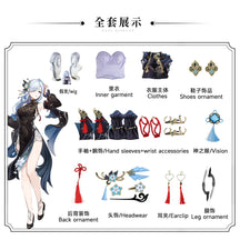 Genshin Impact Shenhe Frostflower Dew Cosplay Neue Outfits Laternenritus Cosplay-Kostüm 