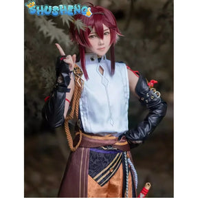 Genshin Impact Shikanoin Heizou Cosplay Costume Adult Carnival Uniform Anime Halloween Party Costumes Masquerade Women