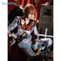 Genshin Impact Tartaglia Cosplay Costume Game Suit Anime Uniform Halloween Party set