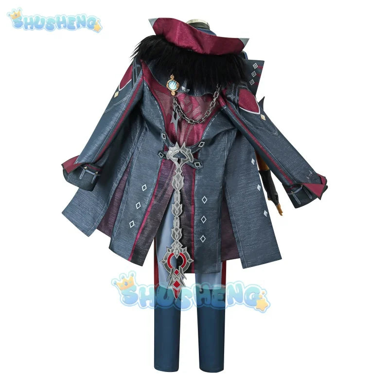 Genshin Impact Wriothesley Cosplay Fontaine Wardenry Cos Anime Game Costume Full Set