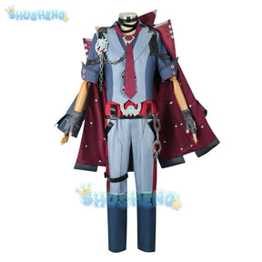 Genshin Impact Wriothesley Cosplay Fontaine Wardenry Cos Anime Spiel Kostüm Komplettset 