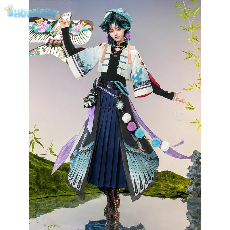 Genshin Impact Xiao Men Cosplay Costume Cos Game Anime Party Uniform Hallowen Play Role Clothes Xiao Clothing