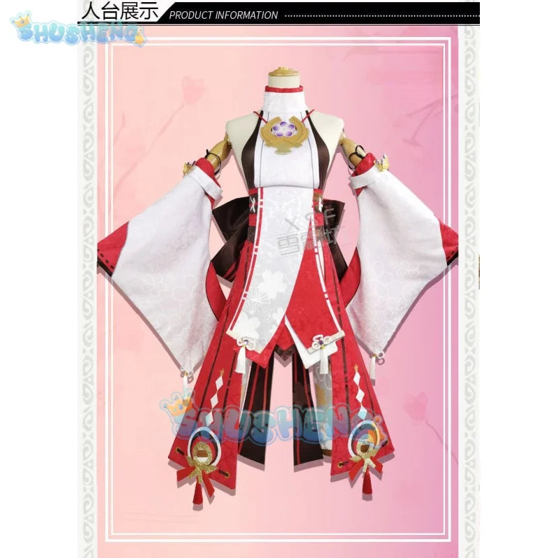 Genshin Impact Yae Miko Cosplay Costume Game Halloween Party Costumes