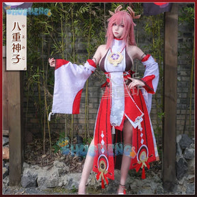 Genshin Impact Yae Miko Cosplay Costume Game Halloween Party Costumes