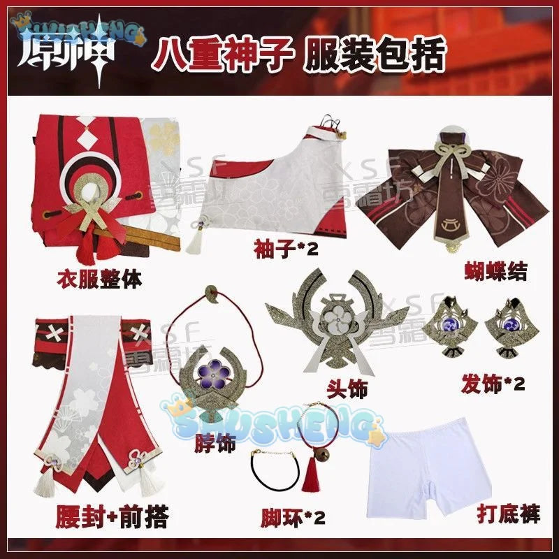 Genshin Impact Yae Miko Cosplay Costume Game Halloween Party Costumes