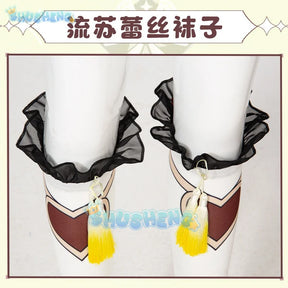 Genshin Impact Yaoyao Cosplay Kostüm Lolita Yao Yao Anime Halloween Kinder Erwachsene 