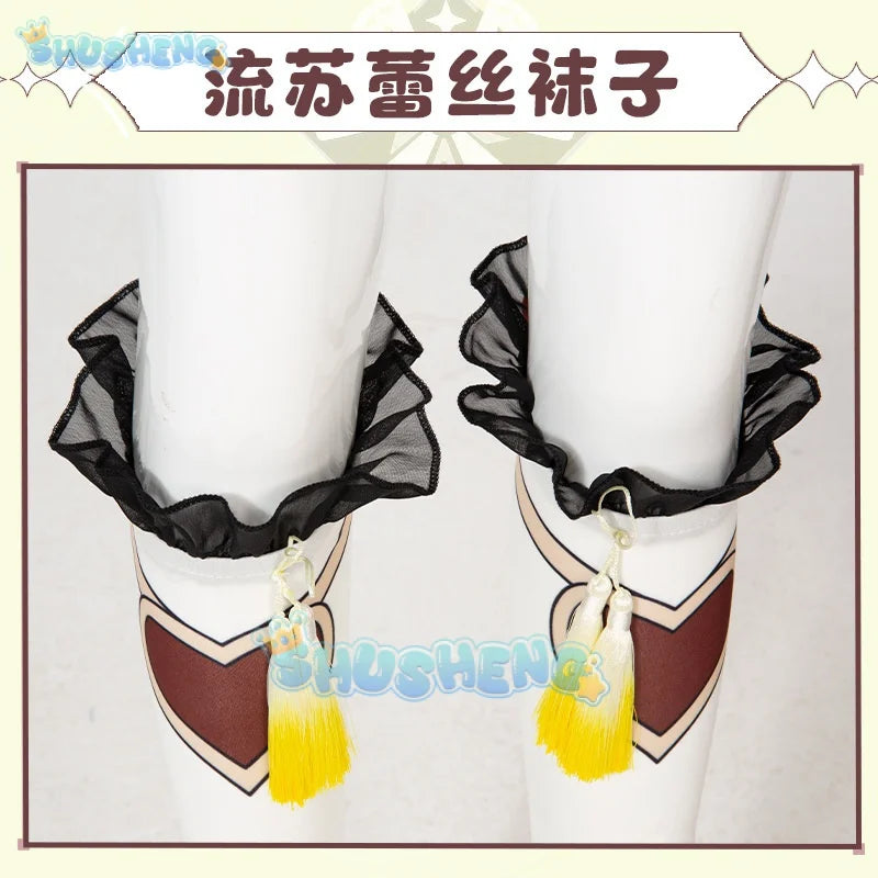 Genshin Impact Yaoyao Cosplay Costume Lolita Yao Yao Anime Halloween Children Adult