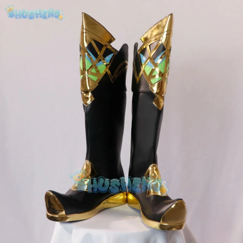 Genshin Impact Cos Alhaitham Cosplay Anime Spiel Charakter Schuhe 