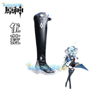 Genshin Impact cos Eula cosplay Anime game character shoes