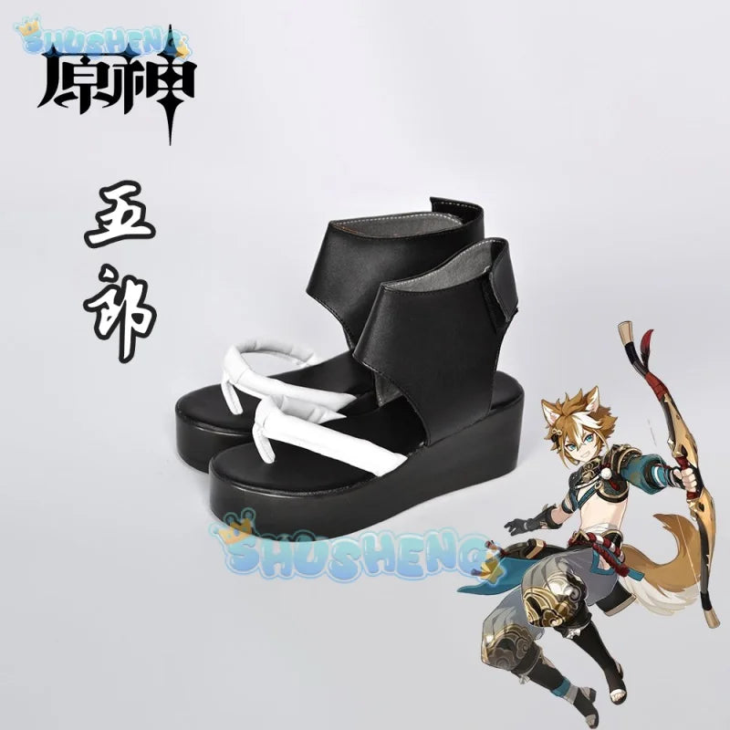 Genshin Impact Cos Gorou Kazuha Cosplay Anime Spiel Charakter Schuhe 