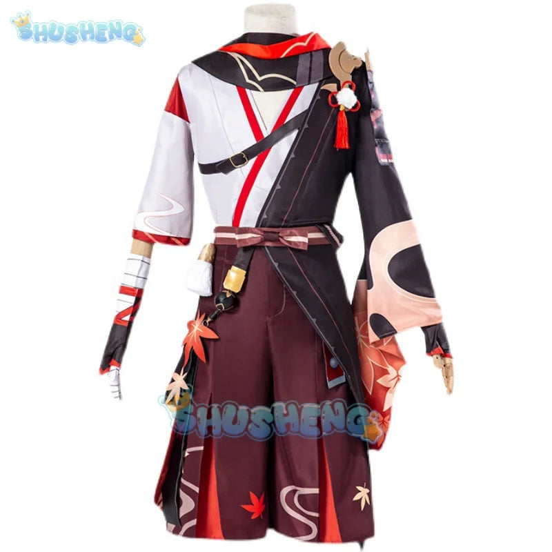 Genshin Impact cos Kaedehara Kazuha Cosplay Costume Suit Set Halloween Party