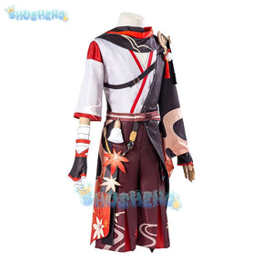 Genshin Impact cos Kaedehara Kazuha Cosplay Costume Suit Set Halloween Party