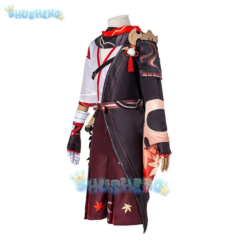 Genshin Impact cos Kaedehara Kazuha Cosplay Costume Suit Set Halloween Party