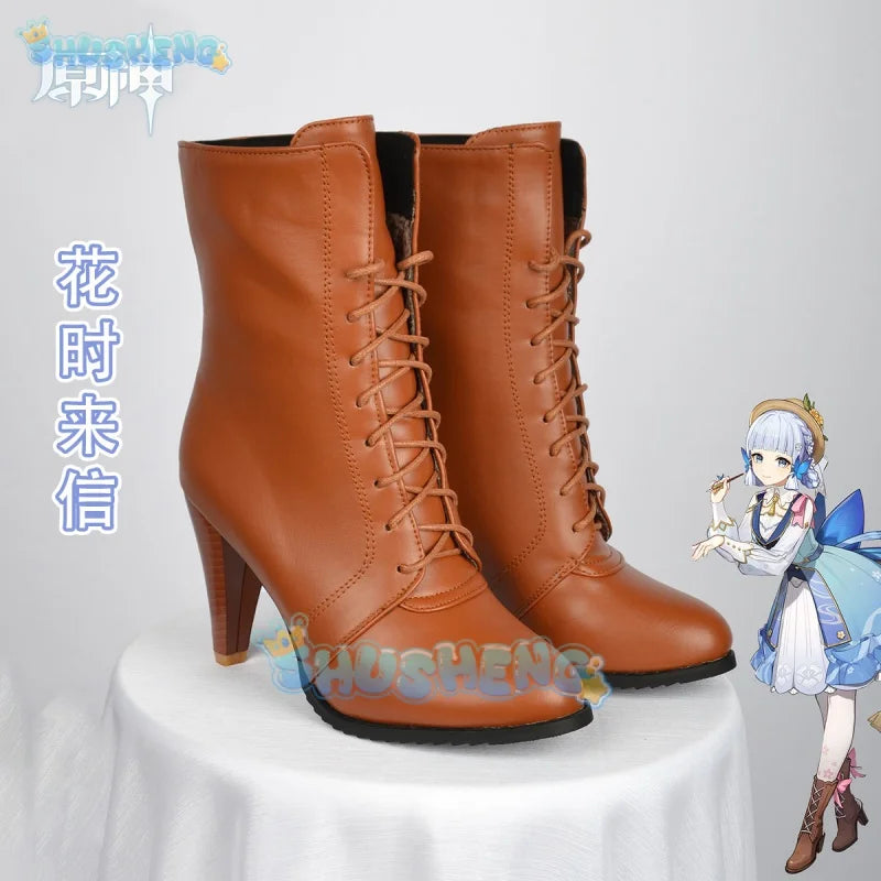 Genshin Impact Cos Kamisato Ayaka Cosplay Anime Spiel Charakter Schuhe 