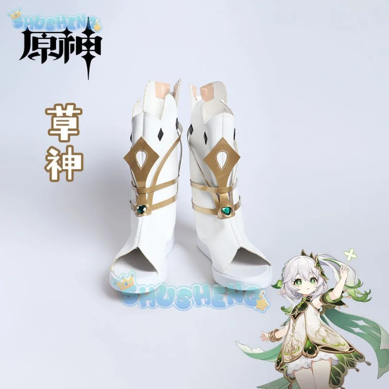 Genshin Impact cos Nahida cosplay Anime game character shoes