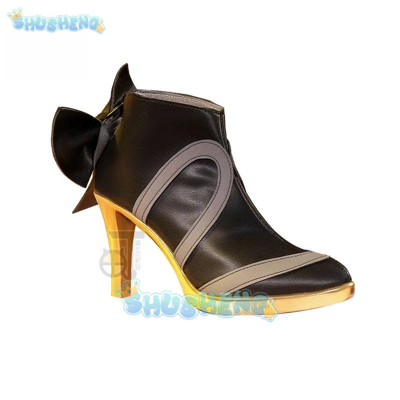 Genshin Impact Cos Navia Cosplay Anime Spiel Charakter Schuhe 