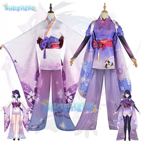 Genshin Impact cos Raiden Ei and Raiden Makoto cosplay clothing game anime cosplay costume