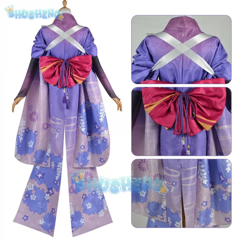 Genshin Impact cos Raiden Ei and Raiden Makoto cosplay clothing game anime cosplay costume