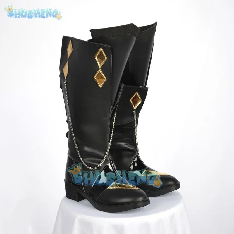 Genshin Impact cos Tartaglia cosplay Anime game character shoes