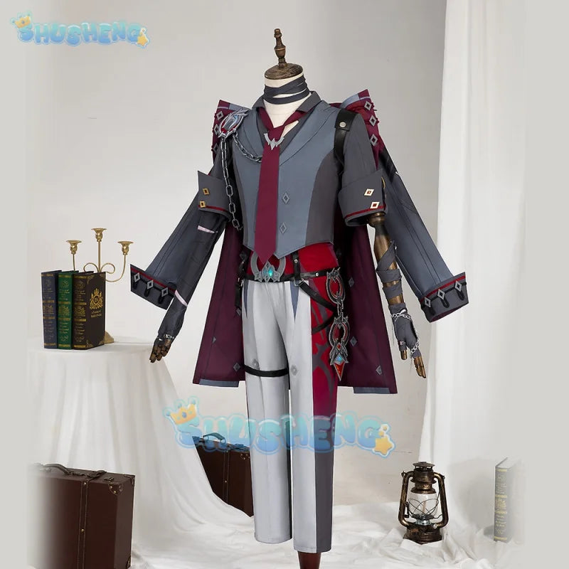 Genshin Impact Cos Wriothesley Fengdan Warden Cosplay-Spielkostüm 