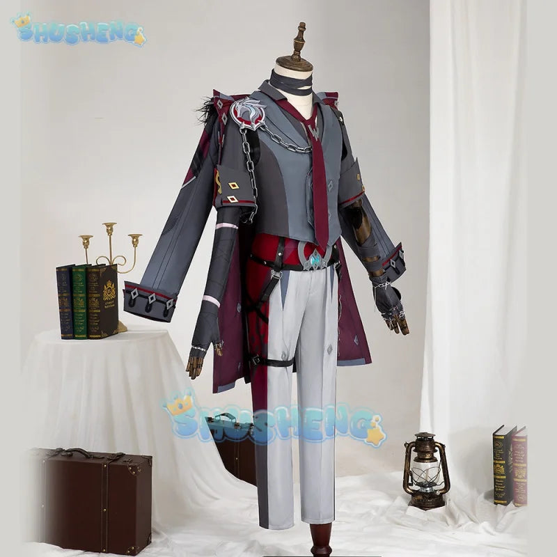 Genshin Impact cos Wriothesley Fengdan Warden cosplay game costume