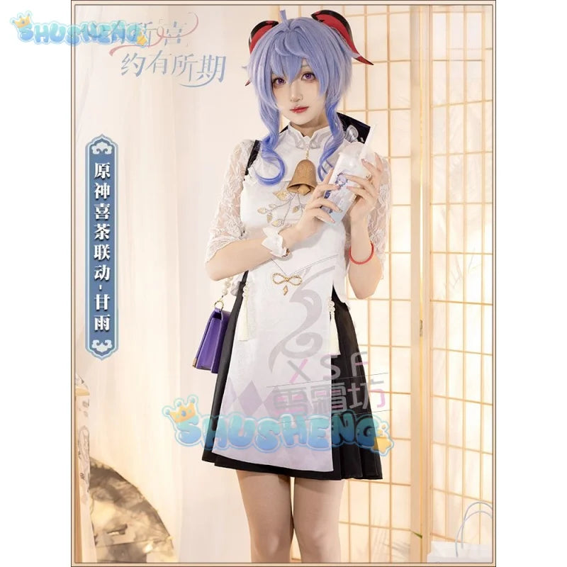 Genshin Impact Cosplay Xicha Linkage Ganyu Cheongsam 