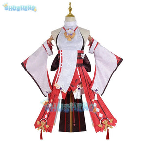 Genshin Impact Cos Yae Miko Cosplay-Kleidung, Spiel, Anime, Cosplay-Kostüm 