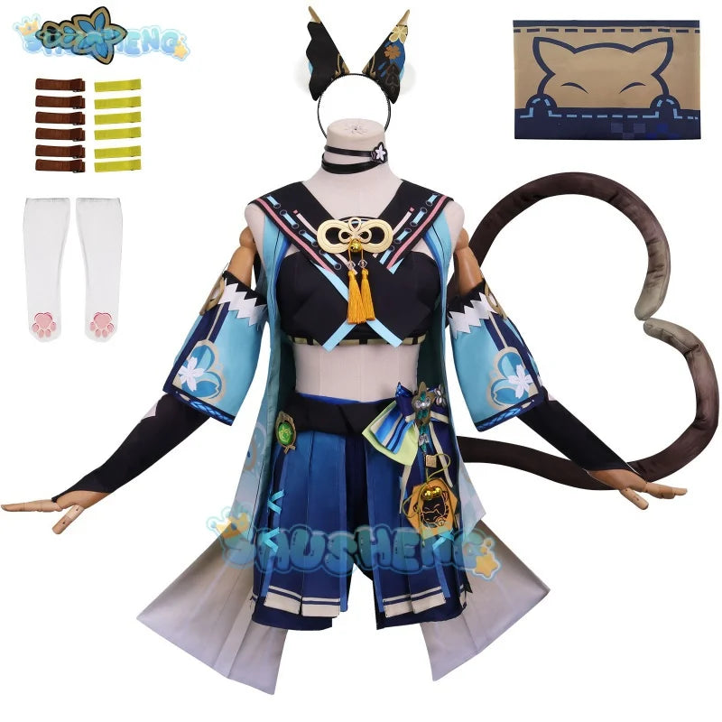 Genshin Impact cos kirara cosplay costumes Women's Clothing