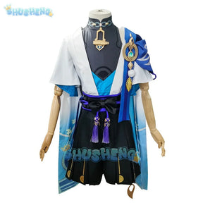 Genshin Impact Cos Wanderer Cosplay Kleidung komplettes Set 