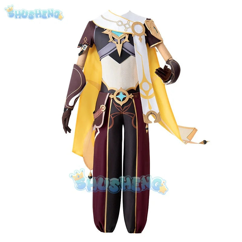 Genshin Impact kong cos Aether traveler empty game set protagonist full set of cosplay anime costume