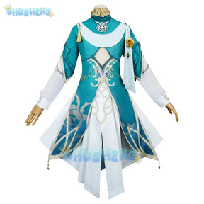 Genshin impact Lisa Cosplay Costume Lisa New Skin Sexy Dress Cosplay Set Halloween