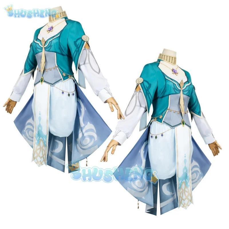 Genshin impact Lisa Cosplay Costume Lisa New Skin Sexy Dress Cosplay Set Halloween