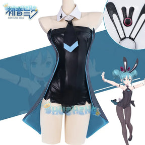 Hatsune Miku RABBIT HOLE Cosplay Tuch Halloween Party Kostüm Kopf Socken Krawatte 