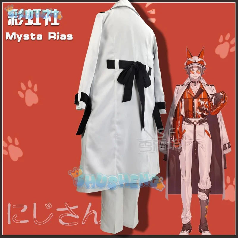 Hololive VTuber Luxiem Mysta Rias Cosplay Costumes Fancy Party Suit Halloween Carnival Uniforms