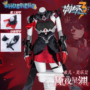 Honkai Impact 3rd Seele Vollerei Nightmare Star Abyss Game Suit Gorgeous Cosplay Costume Halloween Party Outfit Women