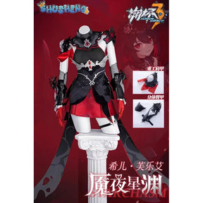 Honkai Impact 3rd Seele Vollerei Nightmare Star Abyss Game Suit Gorgeous Cosplay Costume Halloween Party Outfit Women