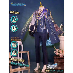 Honkai: Star Rail Aventurine Game Suit Gorgeous Handsome Cosplay Costume Halloween Party Role Play Outfit Men