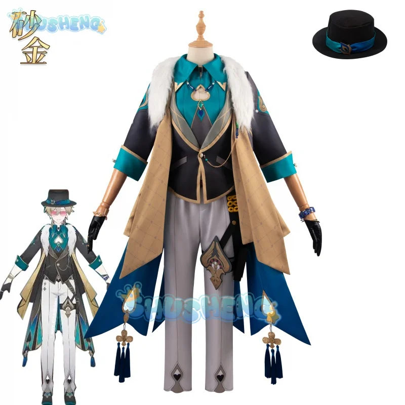 Honkai: Star Rail Aventurine cos sha jin Cosplay Full set of anime clothing for men