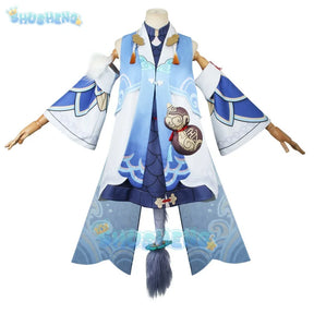 Honkai Star Rail Bailu Cosplay blaue Anime Animation Kleidung 