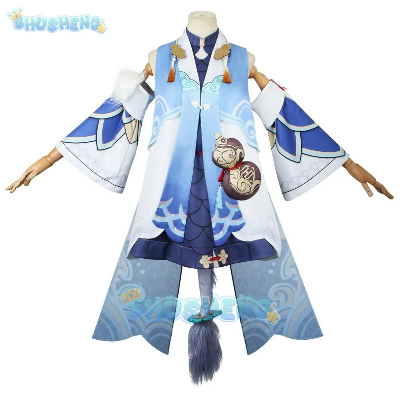 Honkai Star Rail Bailu Cosplay blue Anime Animation clothing