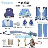 Honkai Star Rail Bailu Cosplay blue Anime Animation clothing