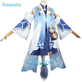 Honkai Star Rail Bailu Cosplay blue Anime Animation clothing