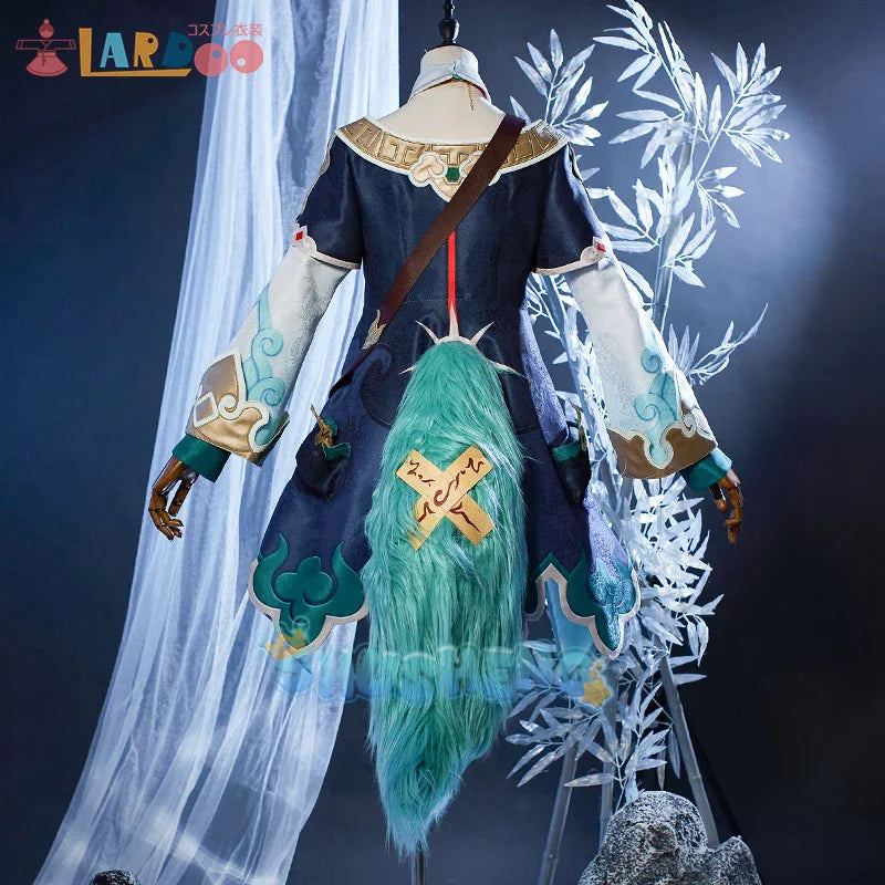 Honkai Star Rail HuoHuo Cosplay Costume Uniform Headwear Foxian Ten-Lords Commission Judge Halloween Party for Women