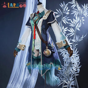 Honkai Star Rail HuoHuo Cosplay Costume Uniform Headwear Foxian Ten-Lords Commission Judge Halloween Party for Women