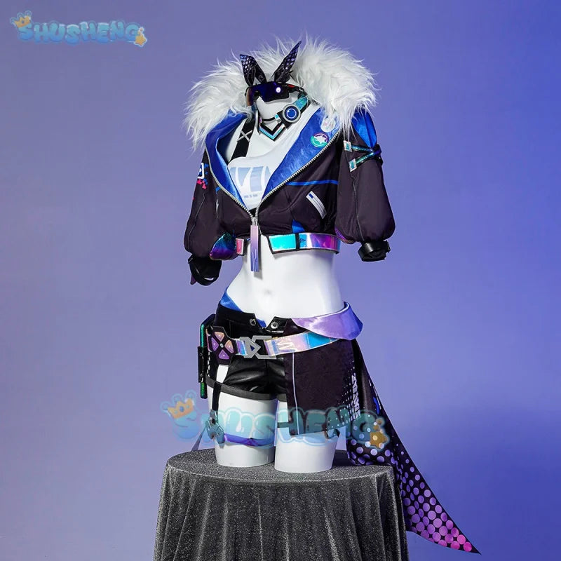 Honkai Star Rail Silver Wolf Cosplay-Kostümset für Frauen Hacker-Set 