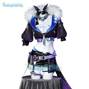 Honkai Star Rail Silver Wolf Cosplay Costume Set For Women Hacker Set