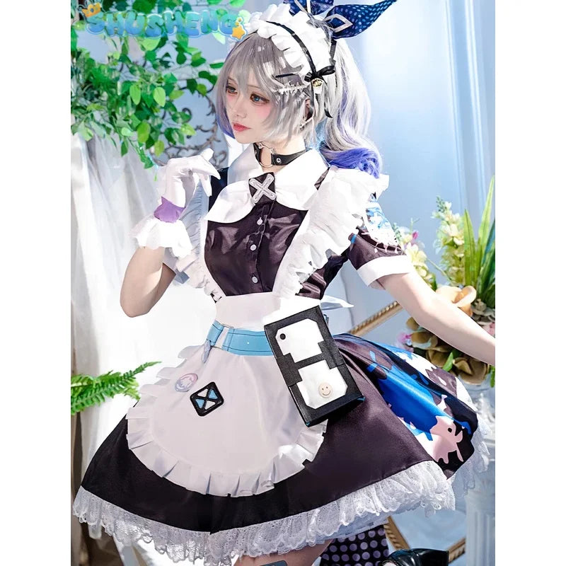 Honkai: Star Rail Silver Wolf maid dress cosplay costume cos game anime party uniform Hallowen play role clothes clothing