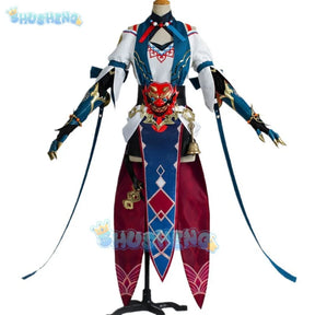 Honkai: Star Rail Xueyi Cosplay Costume Anime Woman cos Clothing Mask Bell Halloween Party Carnival Suits